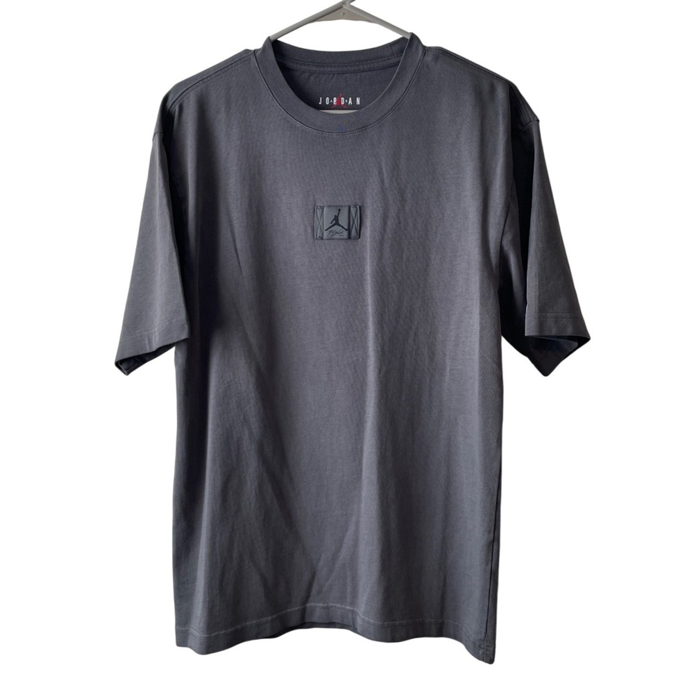 Jordan Flight T-Shirt Mens XS Anthracite Grey NEW Jumpman Patch HQ8938-068